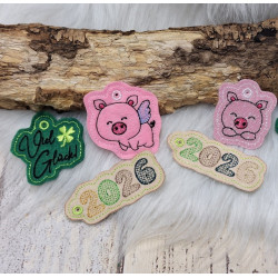 ADVENTSKALENDER 25. Dezember: Stickserie ITH - Anhänger Jahreswechsel Schwein